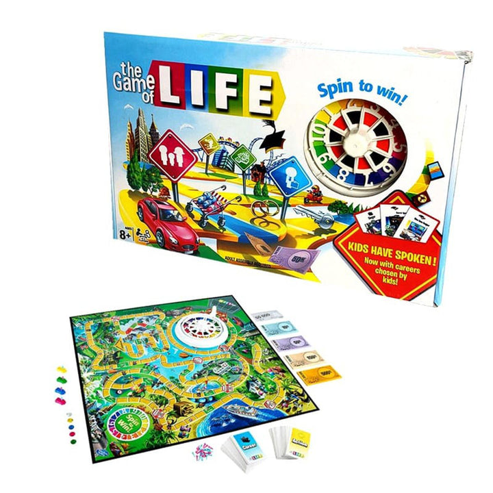 The Game of Life Classic Board Game | Family Strategy Game of Careers &amp; Choices | 2-4 Players Fun for Ages 8+ waodeals