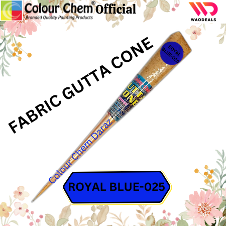 1Pc Colour Chem Fabric Gutta Cone – Premium Outliner for Textile Art on Silk, Cotton, Organza, All Fabrics & More waodeals