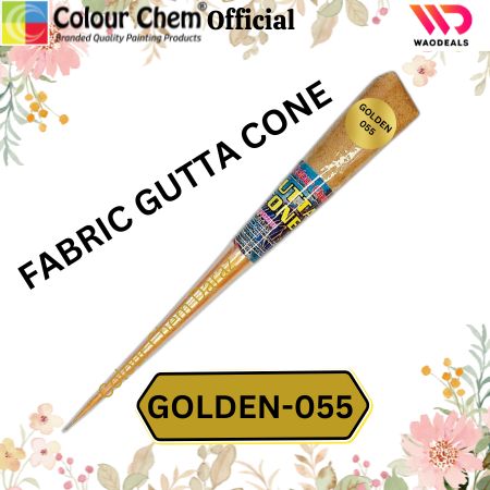1Pc Colour Chem Fabric Gutta Cone – Premium Outliner for Textile Art on Silk, Cotton, Organza, All Fabrics & More waodeals