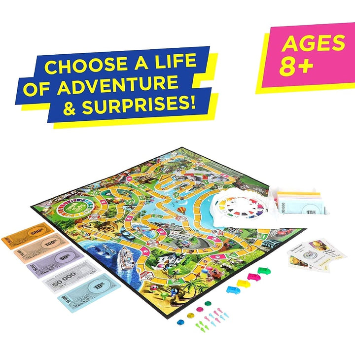 The Game of Life Classic Board Game | Family Strategy Game of Careers &amp; Choices | 2-4 Players Fun for Ages 8+ waodeals