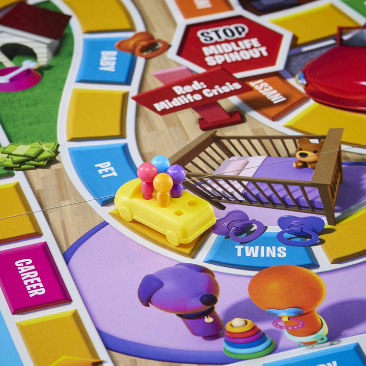 The Game of Life Classic Board Game | Family Strategy Game of Careers &amp; Choices | 2-4 Players Fun for Ages 8+ waodeals