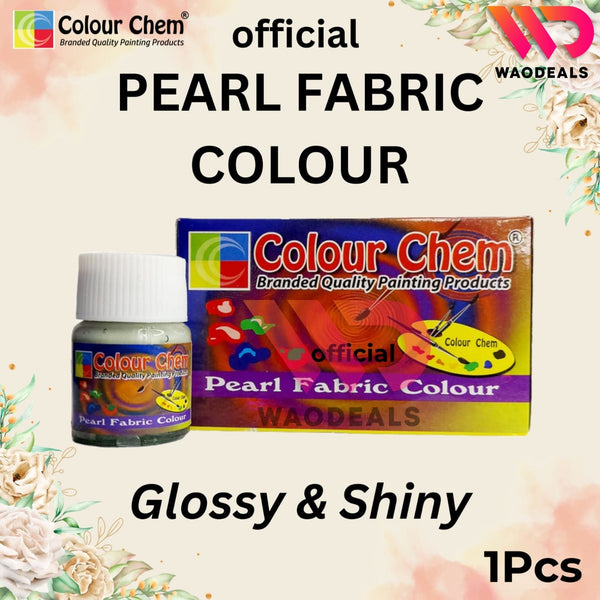 1Pc Colour Chem Pearl Fabric Paint - Metallic Glossy & Shiny Colors for Fabrics | 40 Shades (20ml) waodeals