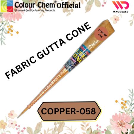 1Pc Colour Chem Fabric Gutta Cone – Premium Outliner for Textile Art on Silk, Cotton, Organza, All Fabrics & More waodeals