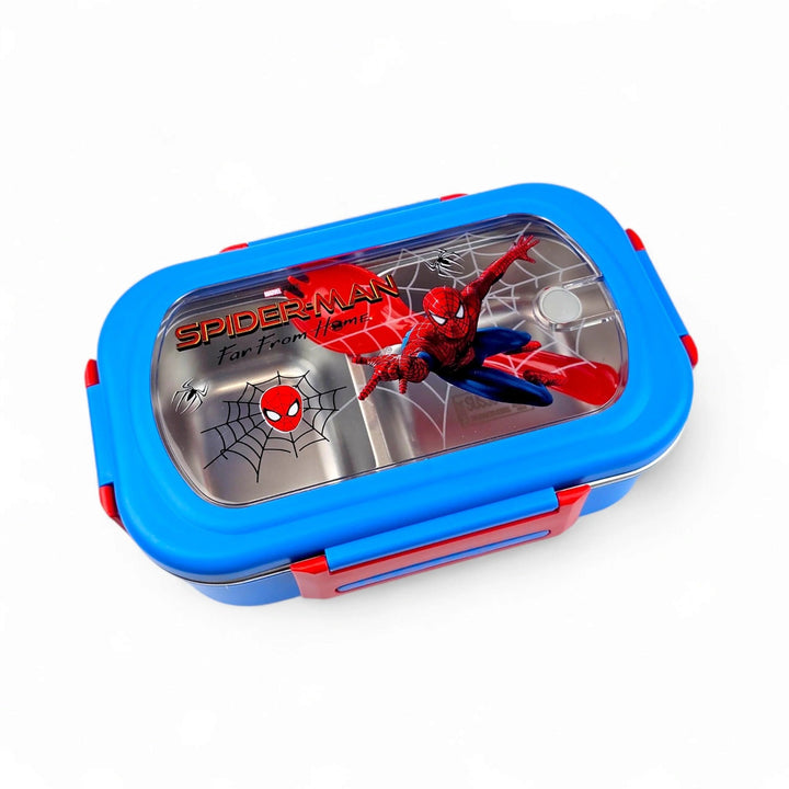 ✨ Kids Characters Lunch Box – 2-Compartment Stainless Steel Container with Spoon waodeals