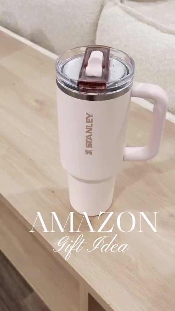 🤍 Stanley Quencher ProTour Flip Straw Lid Tumbler 40oz – Leakproof Rose Quartz 🧊✨ WaoDeals