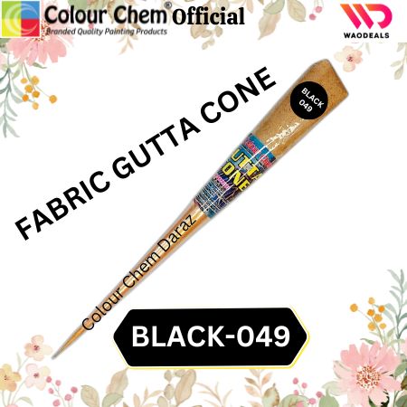 1Pc Colour Chem Fabric Gutta Cone – Premium Outliner for Textile Art on Silk, Cotton, Organza, All Fabrics & More waodeals