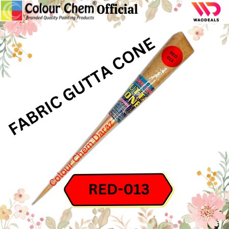 1Pc Colour Chem Fabric Gutta Cone – Premium Outliner for Textile Art on Silk, Cotton, Organza, All Fabrics & More waodeals