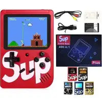 WAODEALS_ Retro Video Gaming Player Colorful LCD Screen USB Rechargeable Portable Game with 400 in 1