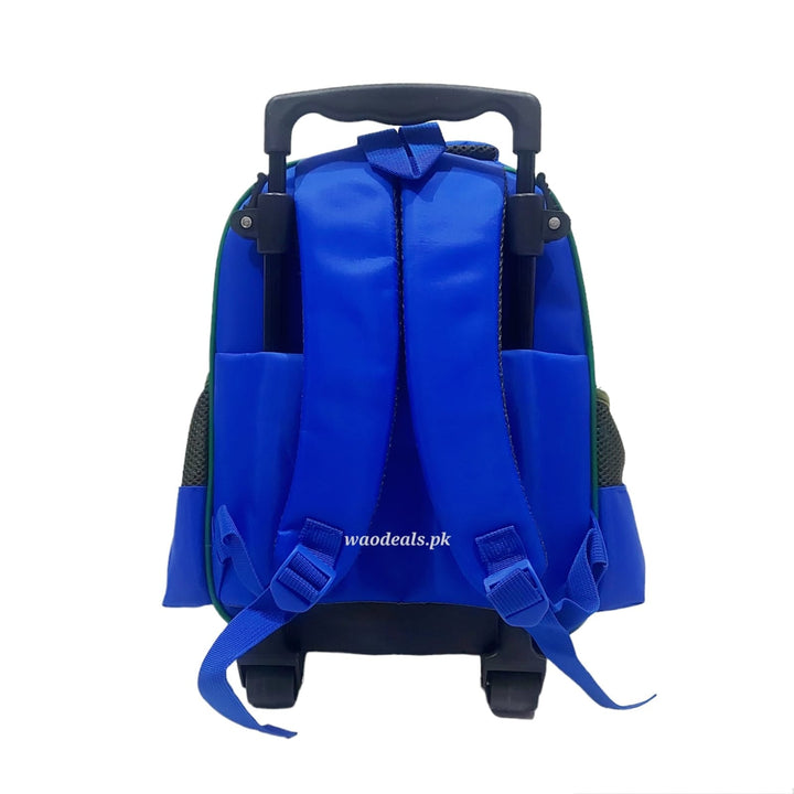 3D Cartoon Space Astronaut Trolley Backpack (13-Inch) | Kids School Trolley Bag Premium Fiber Front waodeals