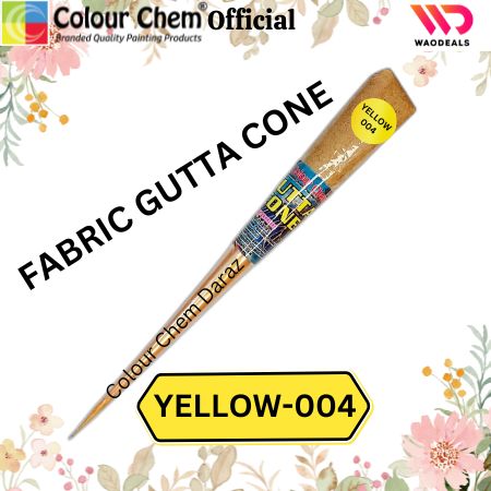 1Pc Colour Chem Fabric Gutta Cone – Premium Outliner for Textile Art on Silk, Cotton, Organza, All Fabrics & More waodeals