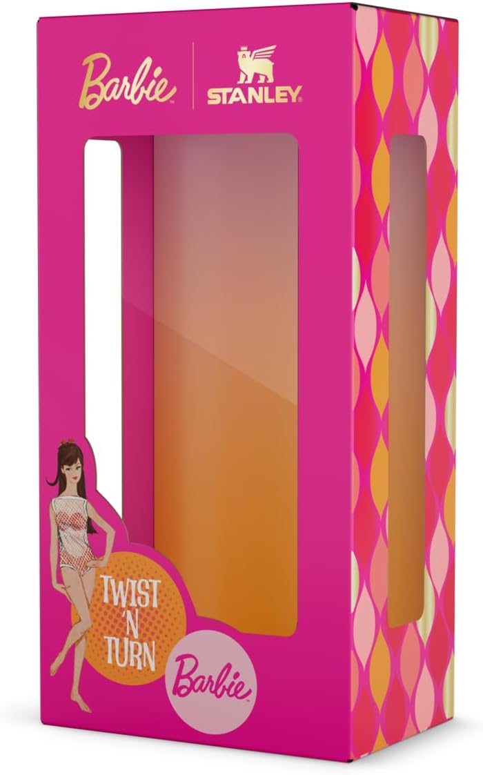 💖 Stanley Quencher H2.O FlowState™ 40oz – Barbie 60s Twist & Turn Edition 💦✨ waodeals