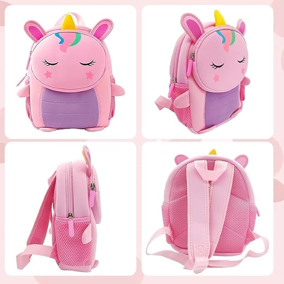 Unicorn Backpack for Girls – Lightweight Waterproof Nursery Bag for Toddlers 2-5 Years waodeals