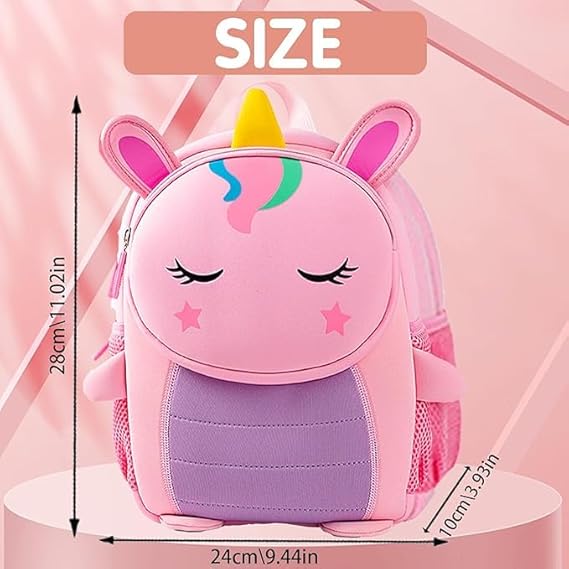 Unicorn Backpack for Girls – Lightweight Waterproof Nursery Bag for Toddlers 2-5 Years waodeals