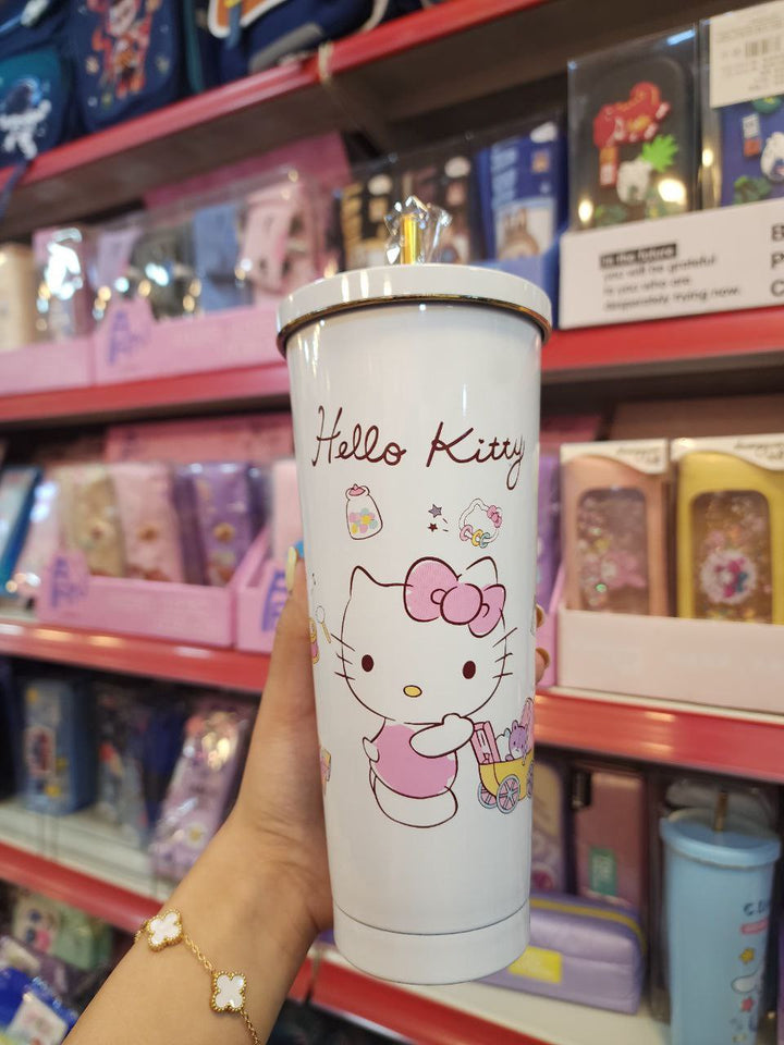 ⭐ Sanrio 750ml Kids Tumblers – Insulated with Straw 🥤 waodeals