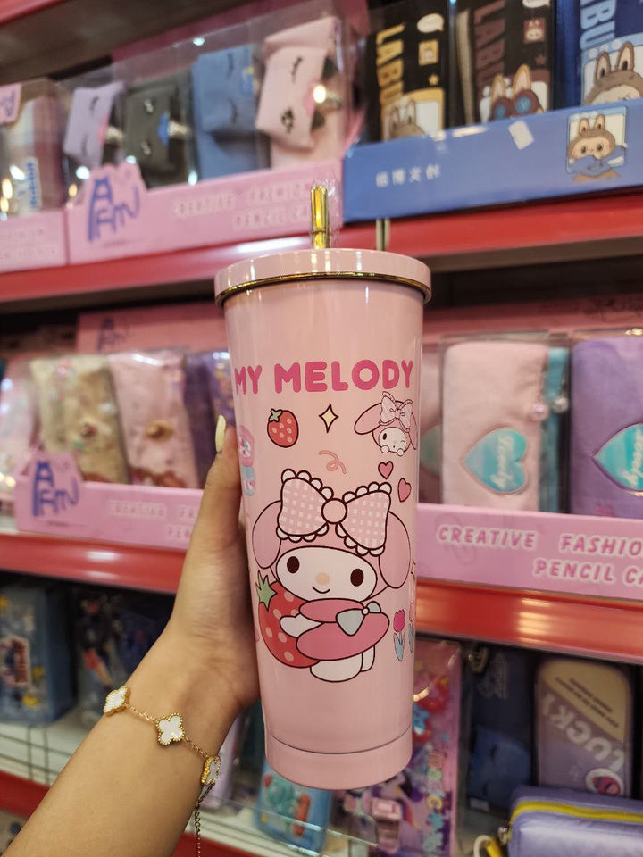 ⭐ Sanrio 750ml Kids Tumblers – Insulated with Straw 🥤 waodeals