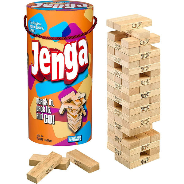 Classic Hasbro Gaming JENGA Tower Jumbo Wooden Blocks Game