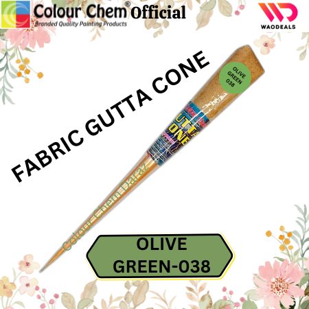1Pc Colour Chem Fabric Gutta Cone – Premium Outliner for Textile Art on Silk, Cotton, Organza, All Fabrics & More waodeals