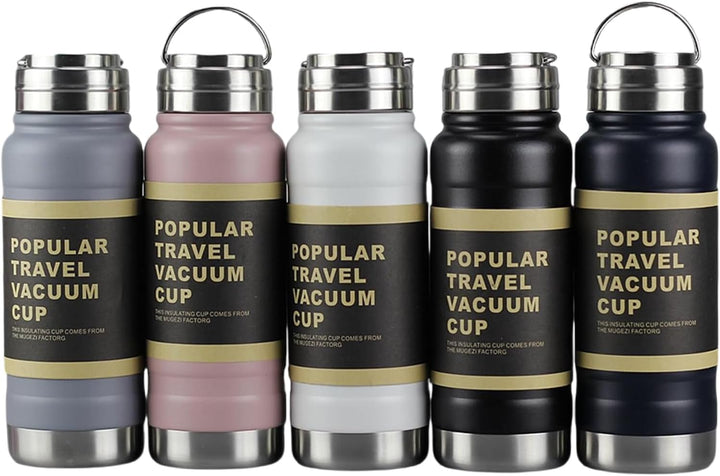 🥤 1000ml Stainless Steel Vacuum Flask | Insulated Travel Thermos Bottle | Leakproof Hot & Cold Water Mug WaoDeals