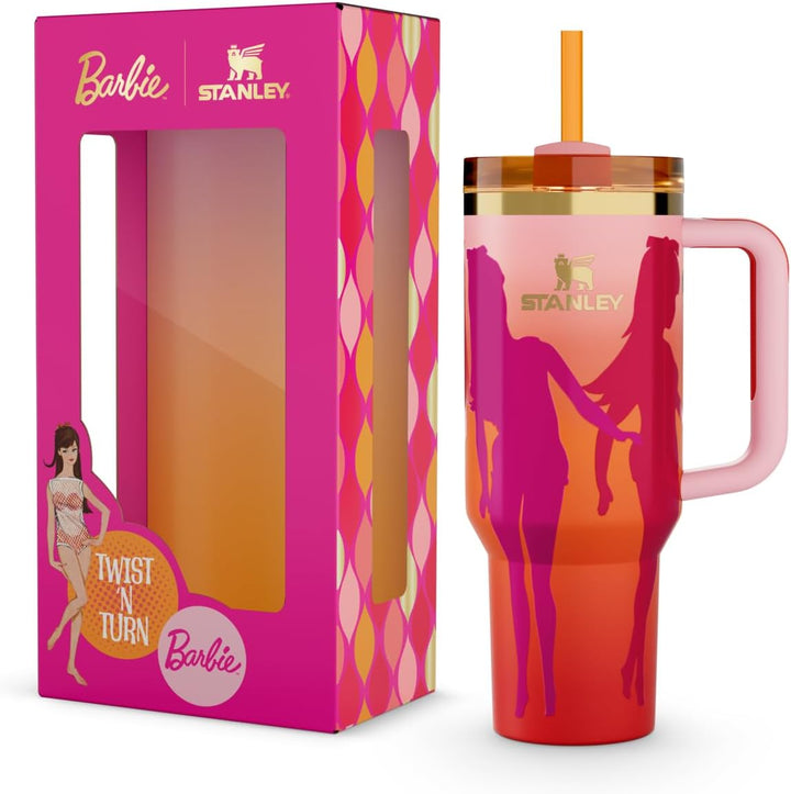 💖 Stanley Quencher H2.O FlowState™ 40oz – Barbie 60s Twist & Turn Edition 💦✨ waodeals
