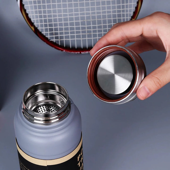 🥤 1000ml Stainless Steel Vacuum Flask | Insulated Travel Thermos Bottle | Leakproof Hot & Cold Water Mug WaoDeals