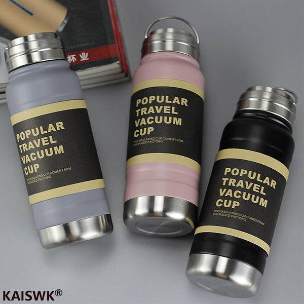 🥤 1000ml Stainless Steel Vacuum Flask | Insulated Travel Thermos Bottle | Leakproof Hot & Cold Water Mug WaoDeals