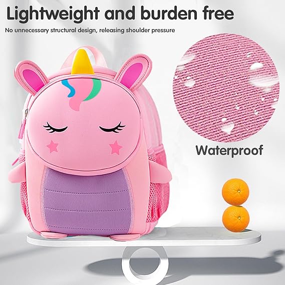 Unicorn Backpack for Girls – Lightweight Waterproof Nursery Bag for Toddlers 2-5 Years waodeals