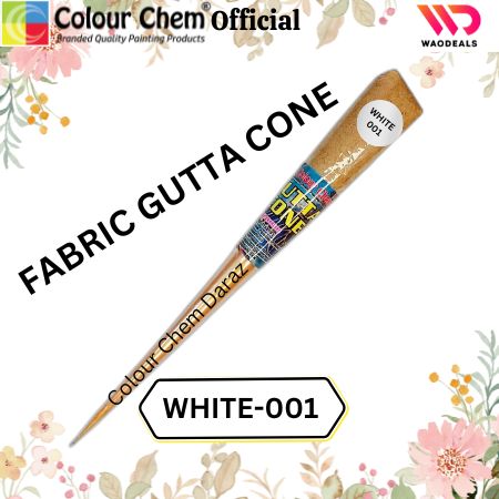 1Pc Colour Chem Fabric Gutta Cone – Premium Outliner for Textile Art on Silk, Cotton, Organza, All Fabrics & More waodeals