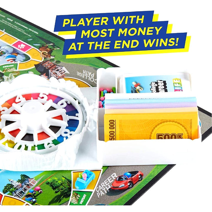 The Game of Life Classic Board Game | Family Strategy Game of Careers &amp; Choices | 2-4 Players Fun for Ages 8+ waodeals