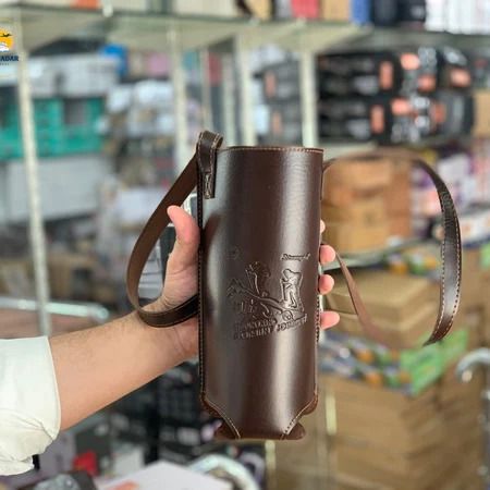 1500ml Stainless Steel Thermos Flask – Hot & Cold Vacuum Bottle with Leather Cover for Outdoor, Travel & Camping 🥤🌄🔥❄️ waodeals