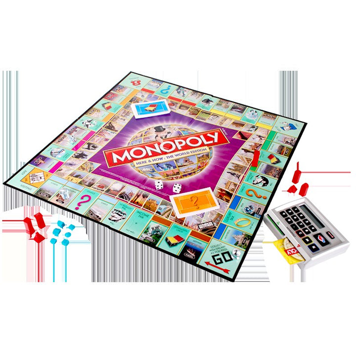 Monopoly Here & Now 🌍 World Edition Board Game – Electronic Banking, Global Fun! 🎲💳 waodeals