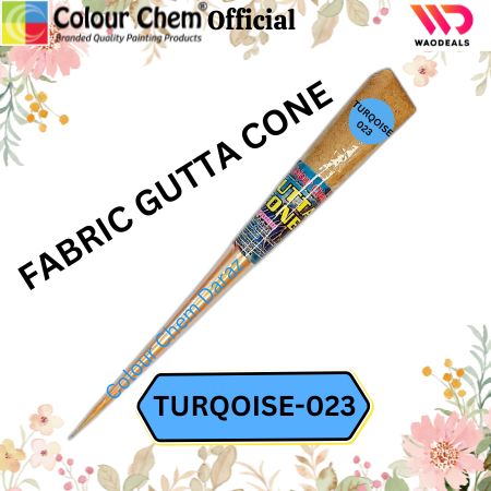 1Pc Colour Chem Fabric Gutta Cone – Premium Outliner for Textile Art on Silk, Cotton, Organza, All Fabrics & More waodeals
