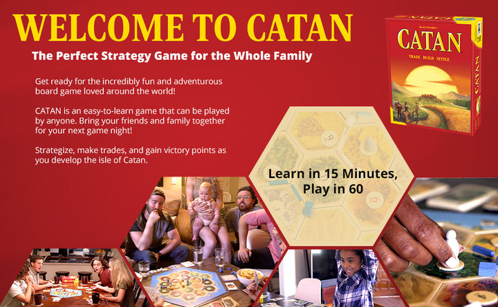 CATAN Trade, Build &amp; Settle Refresh Edition | Classic Family Board Game waodeals