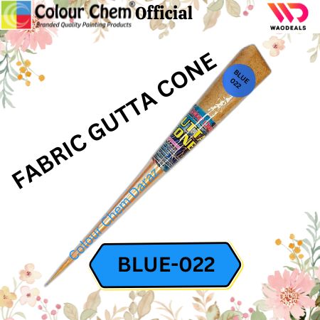 1Pc Colour Chem Fabric Gutta Cone – Premium Outliner for Textile Art on Silk, Cotton, Organza, All Fabrics & More waodeals