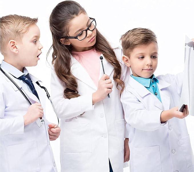 ⚪ All Sizes White Lab Coats | Professional Laboratory Coat | Doctor, Scientist & Kids 👨‍⚕️👩‍🔬 waodeals