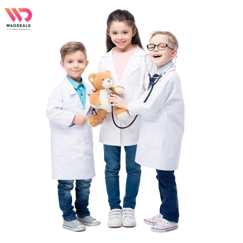⚪ All Sizes White Lab Coats | Professional Laboratory Coat | Doctor, Scientist & Kids 👨‍⚕️👩‍🔬 waodeals