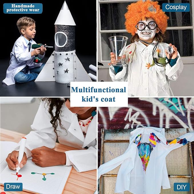 ⚪ All Sizes White Lab Coats | Professional Laboratory Coat | Doctor, Scientist & Kids 👨‍⚕️👩‍🔬 waodeals