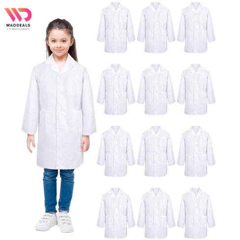 ⚪ All Sizes White Lab Coats | Professional Laboratory Coat | Doctor, Scientist & Kids 👨‍⚕️👩‍🔬 waodeals