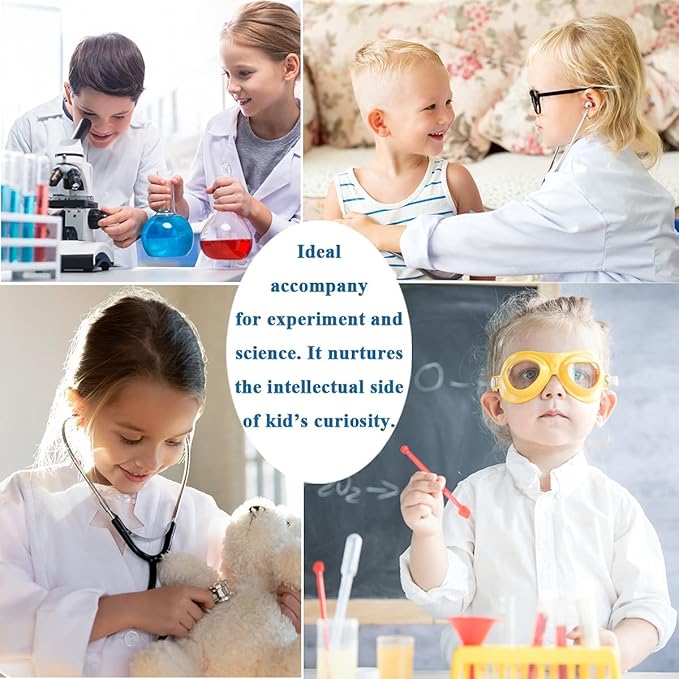 ⚪ All Sizes White Lab Coats | Professional Laboratory Coat | Doctor, Scientist & Kids 👨‍⚕️👩‍🔬 waodeals
