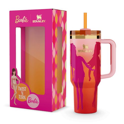 💖 Stanley Quencher H2.O FlowState™ 40oz – Barbie 60s Twist & Turn Edition 💦✨ waodeals