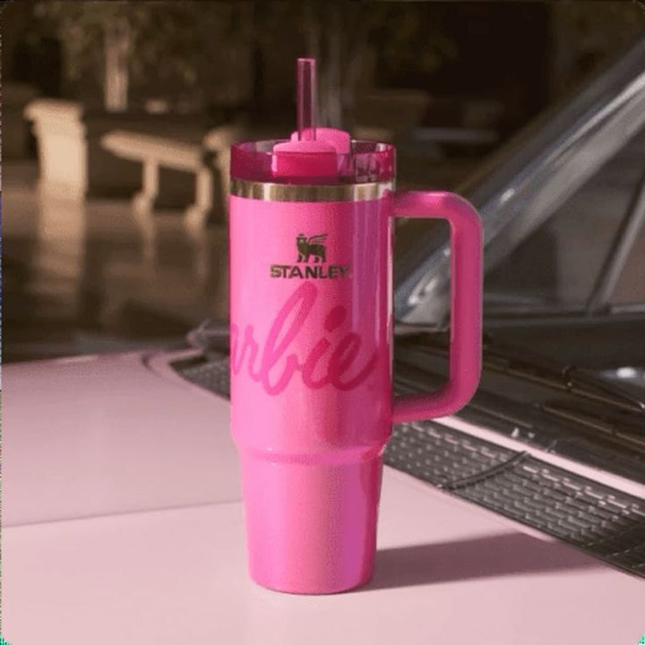 💕 Stanley x Barbie™ Icon Quencher 40oz – Limited Edition Tumbler with Lid, Straw & Original Box 💄🌟 waodeals