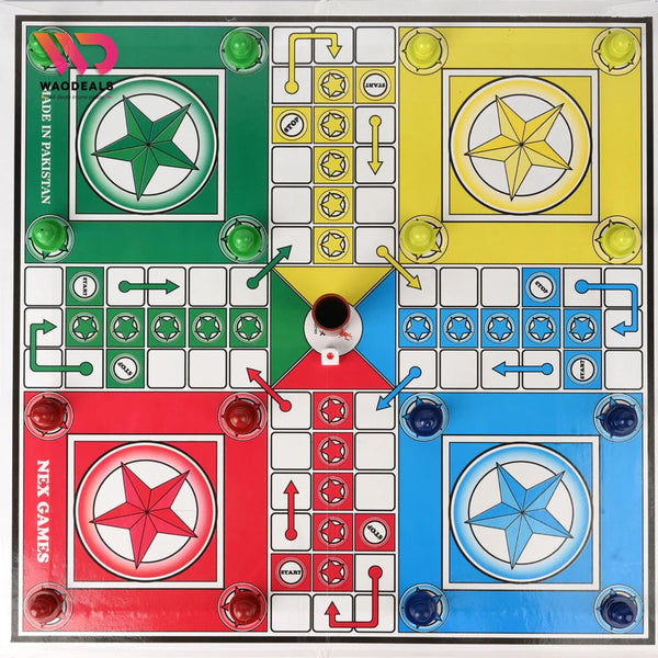 🎲 Classic 18" Ludo Board Game | Family Fun | 2–4 Players | Travel & Home Entertainment 🎯✨ waodeals