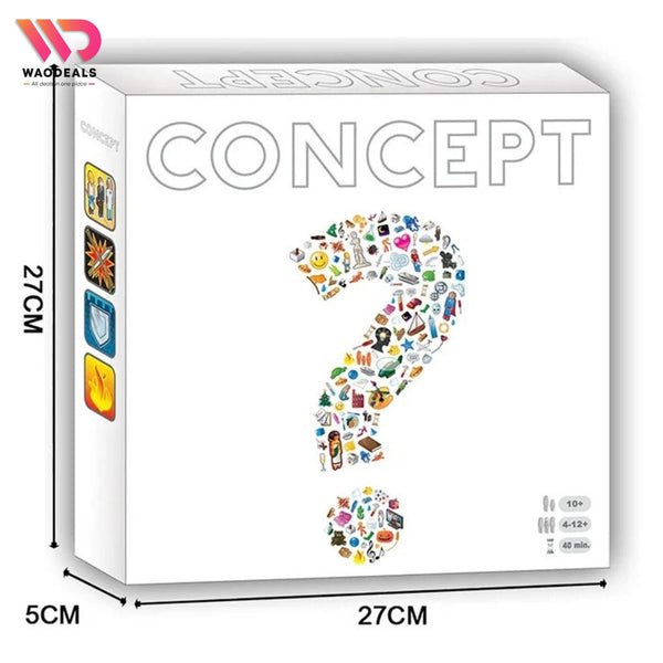 🧩 Concept Words Game – Fun Family Party Board Game | Word Guessing, Educational Indoor Activity waodeals