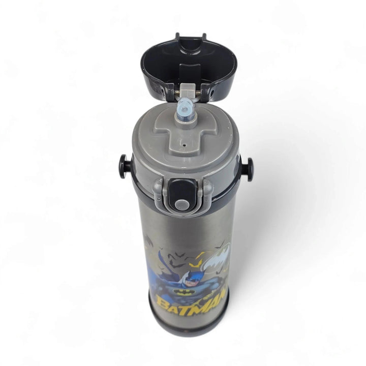 🦇 Disney Batman Kids Stainless Steel Water Bottle 500ML | Double Wall Vacuum Flask With Straw 🧃✨ waodeals