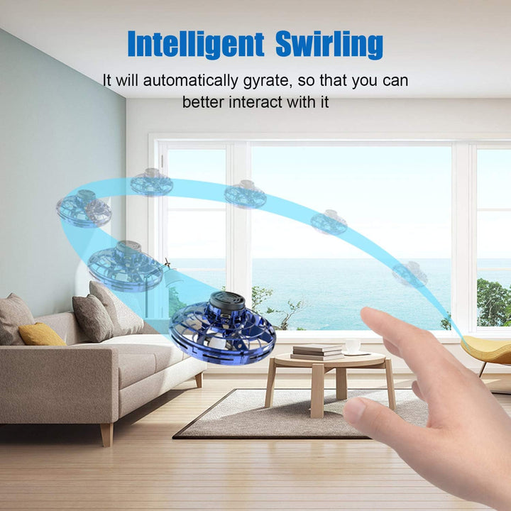 Flying Spinner Mini UFO Drone, Ifly Spinner Fly UFO Flying Fidget Spinner, iFly Hand Controlled