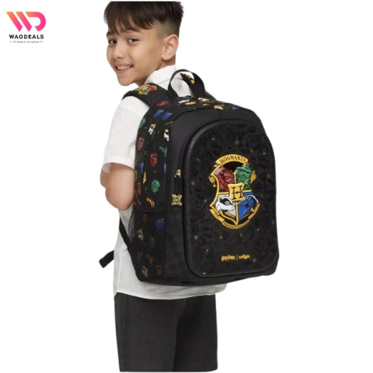 Smiggle Harry Potter Classic Black Backpack – Hogwarts Themed School Bag waodeals