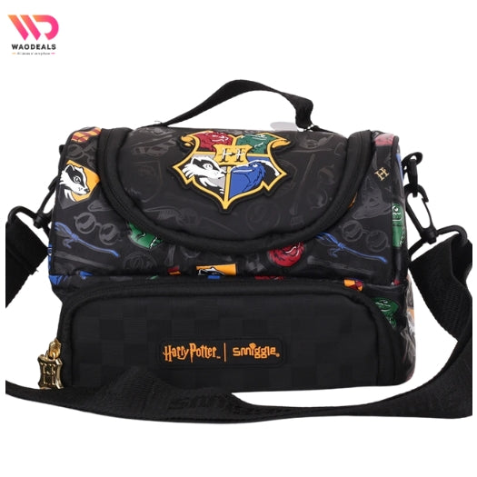 Harry Potter Double Compartment Lunchbox Bag With Strap | Smiggle Harry Potter Lunch Bag waodeals