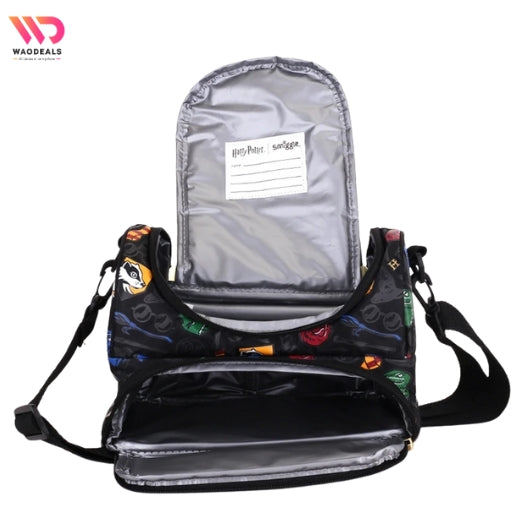 Harry Potter Double Compartment Lunchbox Bag With Strap | Smiggle Harry Potter Lunch Bag waodeals