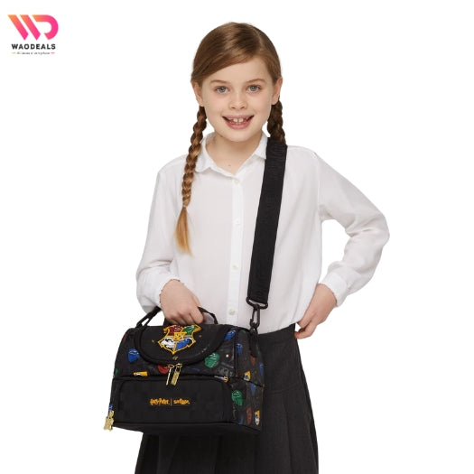 Harry Potter Double Compartment Lunchbox Bag With Strap | Smiggle Harry Potter Lunch Bag waodeals