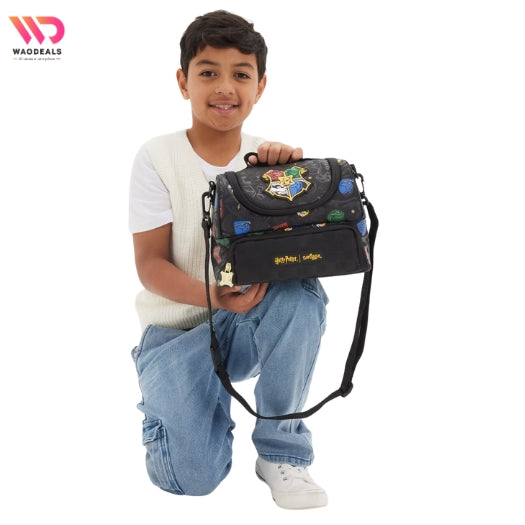 Harry Potter Double Compartment Lunchbox Bag With Strap | Smiggle Harry Potter Lunch Bag waodeals