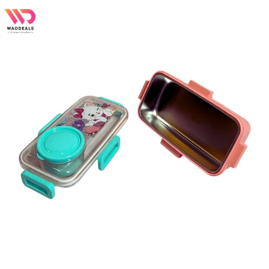 🐱 Kitty Stainless Steel Lunch Box | Leak-Proof Bento Box for Kids 🍱💖 waodeals